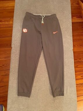 Nike DRI-Fit Clemson Tigers Pants Joggers Sweatpants * Team Issue * Men's L